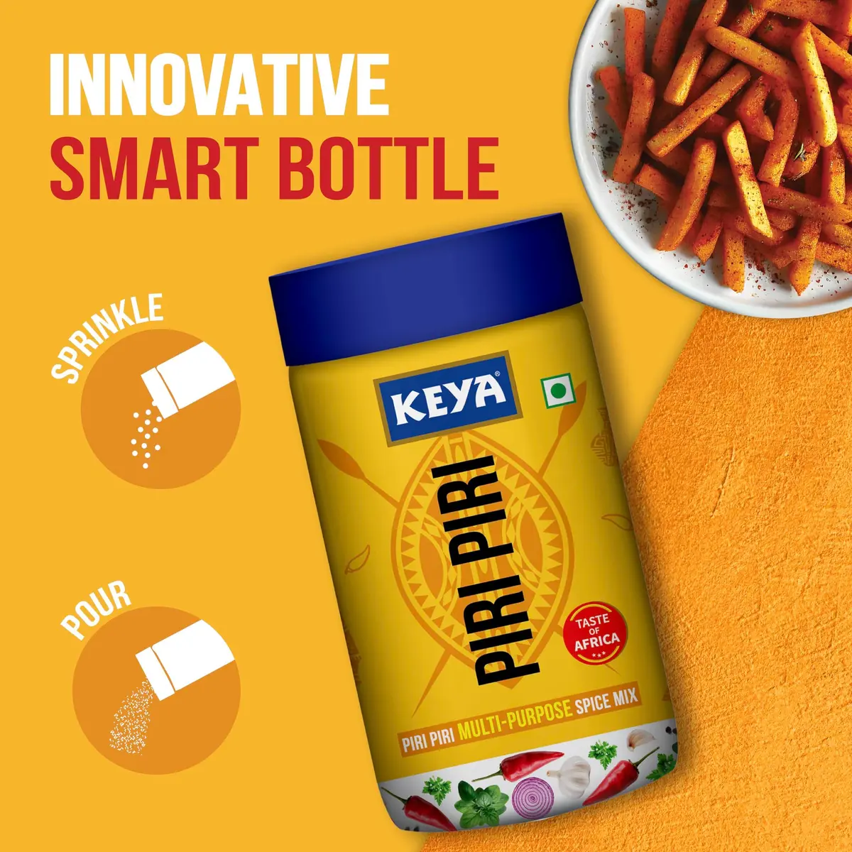 Keya Pizza Oregano (70g) & Piri Piri Seasoning (85g) Combo Pack | Italian & Tangy Flavor Boost - view 7