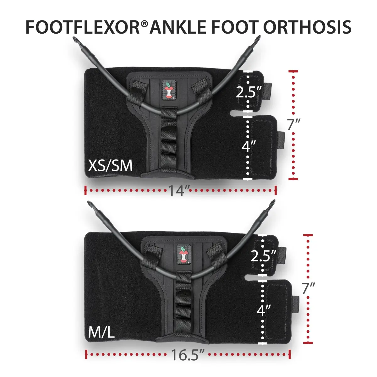 Core Products FootFlexor Foot Drop Brace for Walking with Adjustable Dorsiflexion Support, XS/S | USA-Assembled Orthopedic Brace for Natural Gait - view 6