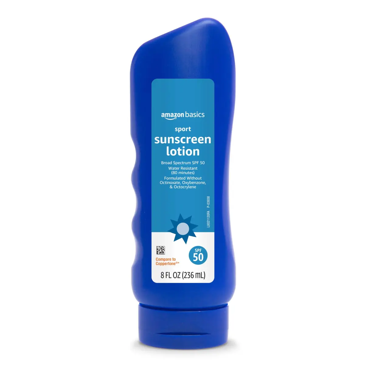 Solimo Sport Sunscreen Lotion SPF 50, 237ml (8 Fl Oz) | Broad Spectrum UVA/UVB Protection - main product image