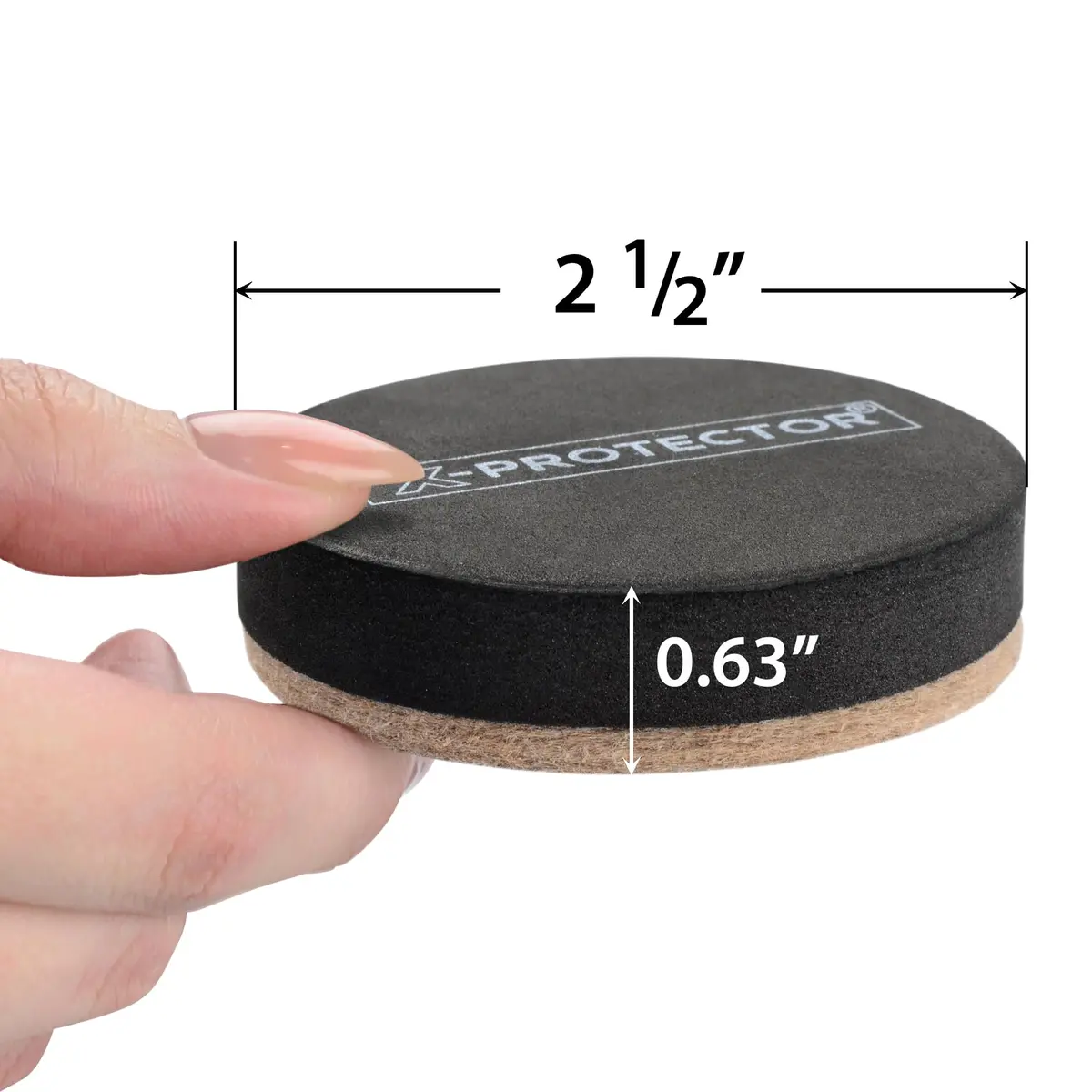X-Protector Heavy Duty Felt Furniture Sliders 24 pcs | Protects Hardwood Floors & Easy Moving (110 chars) - view 2