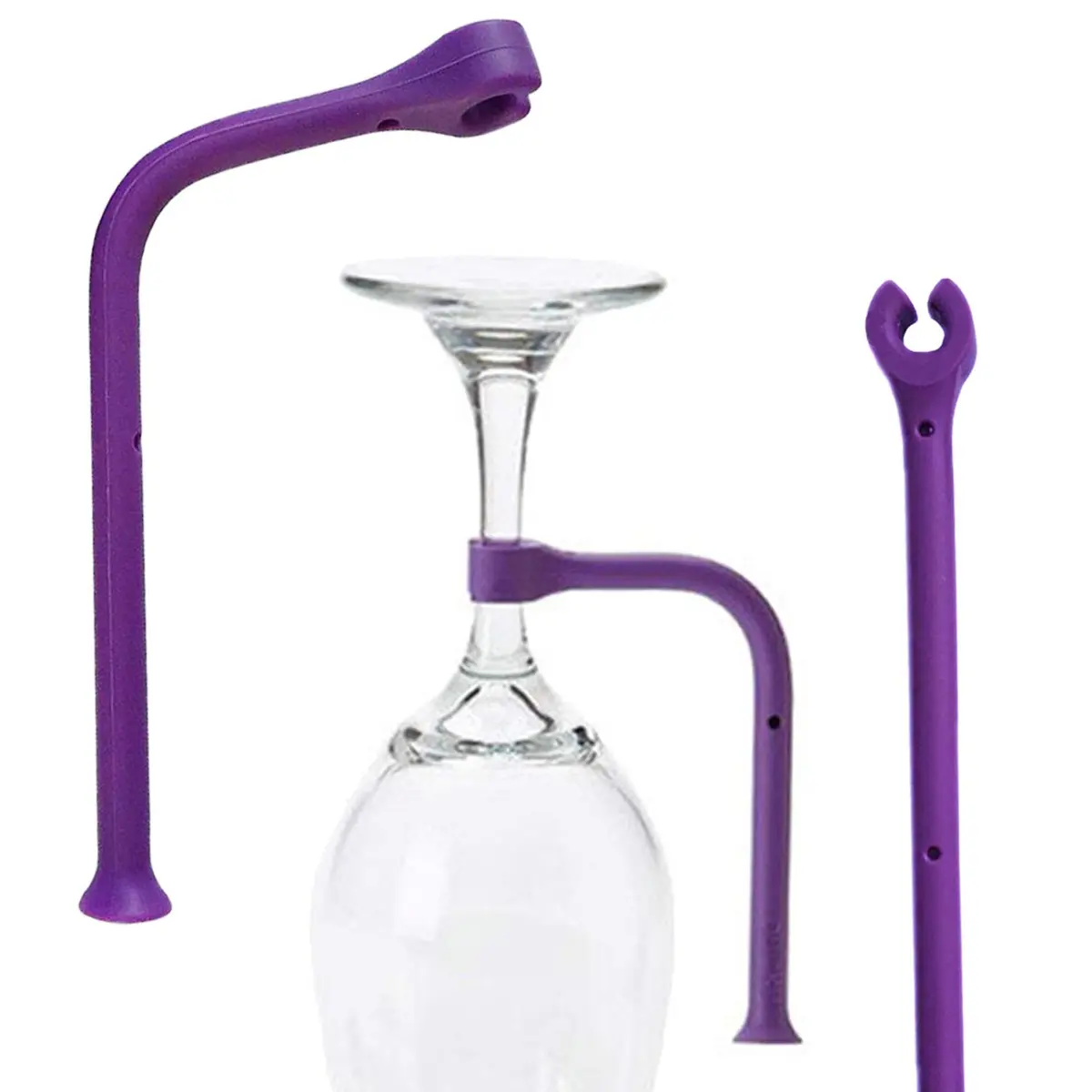 YouU Tether Silicone Dishwasher Stemware Saver 8 pcs | Flexible Wine Glass Protector - view 7