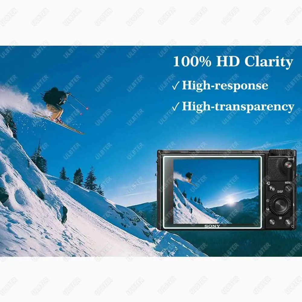 ULBTER 9H Tempered Glass Screen Protector for Sony RX100 VII VI V IV III II I M7 LCD | 3-Pack Anti-Bubble Anti-Scratch - view 5