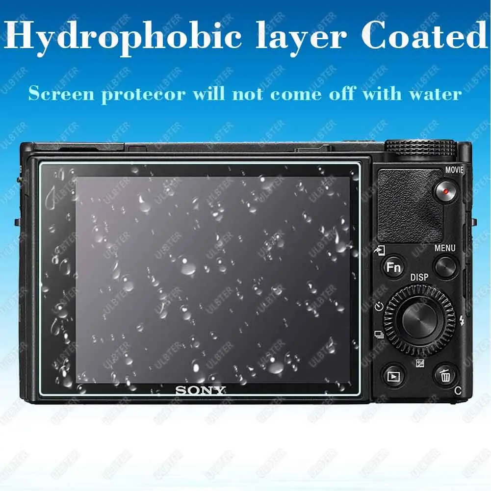 ULBTER 9H Tempered Glass Screen Protector for Sony RX100 VII VI V IV III II I M7 LCD | 3-Pack Anti-Bubble Anti-Scratch - view 6
