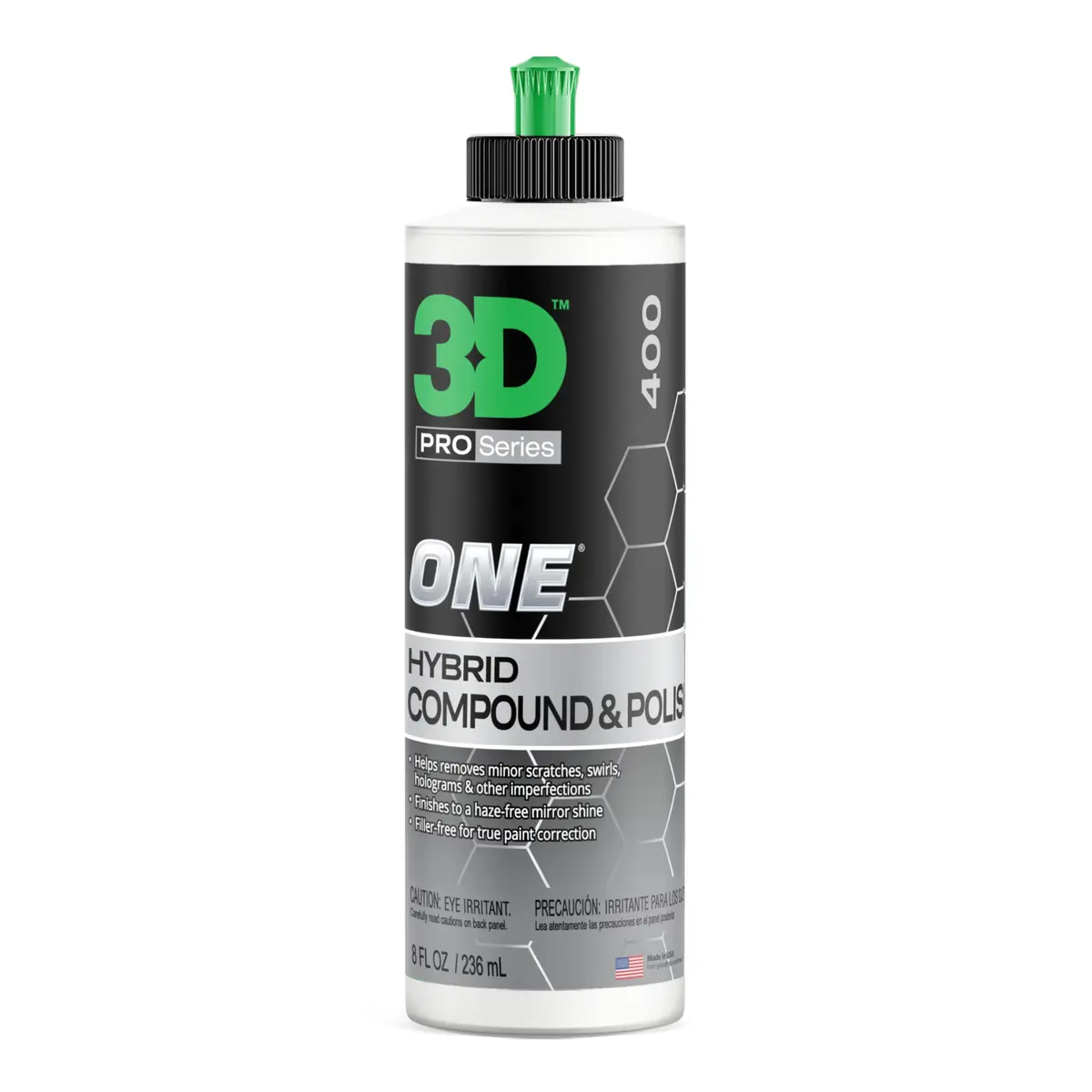 3D One Car Scratch & Swirl Remover Hybrid Rubbing Compound & Polish 8oz (237ml) | True Paint Correction for All Paint Types - main product image