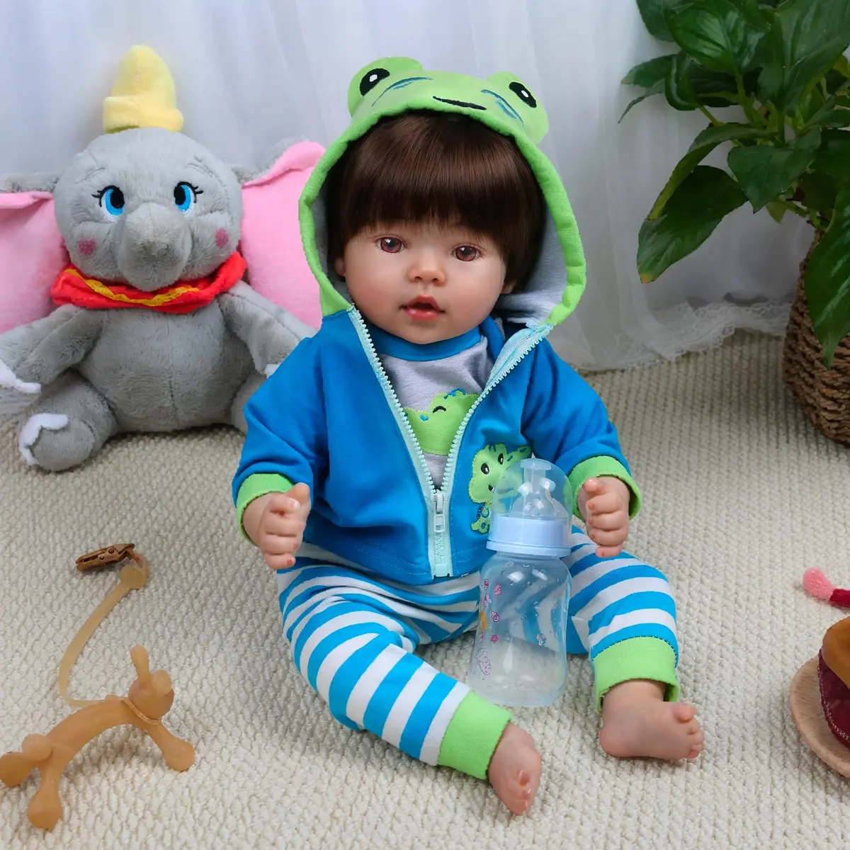 CHAREX Lifelike Reborn Baby Doll Lucas 18 Inch Realistic Toddler Boy | ASTM F963 & EN71 Certified - view 5