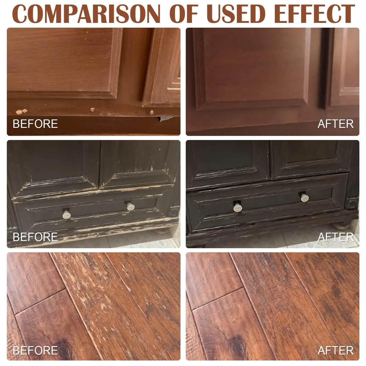 SEISSO 12 Colors Furniture Wood Floor Repair Kit | Scratch Cover & Filler for Wood Surfaces - view 3