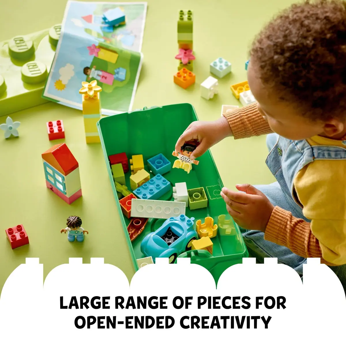 LEGO DUPLO Classic Brick Box 10913 (65 Pieces, Multicolor) | Educational Toy Building Blocks for Ages 18 Months+ - view 3