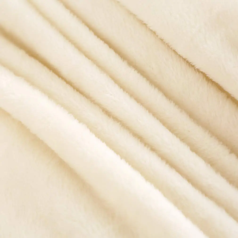 Uhamho Faux Fur Velvet Fluffy Bedding Duvet Cover Set Twin Cream | Ultra Soft & Warm - view 6