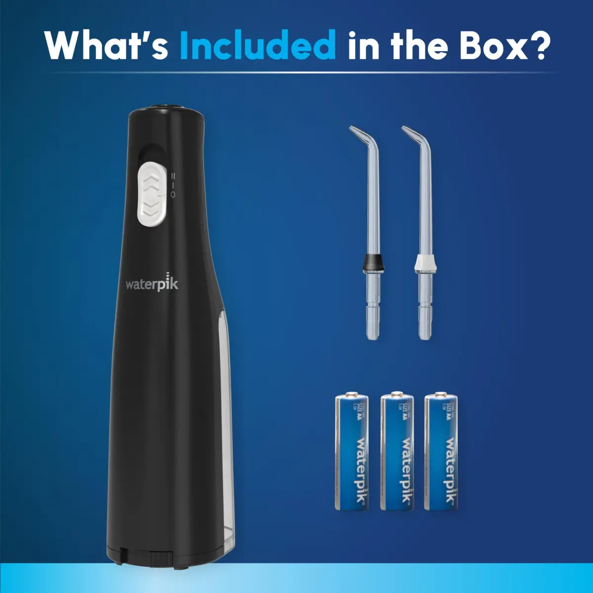 Waterpik Cordless Express Water Flosser WF-02 Black | ADA Accepted, Battery Operated, Waterproof - view 4