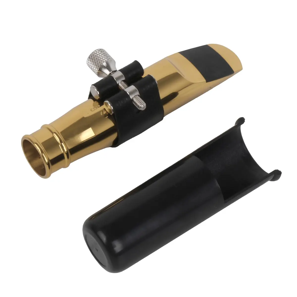 Yibuy Golden Jazz Tenor Saxophone Mouthpiece 8# Interface (10.7cm / 4.21in) | Bright & Crisp Tone - view 3