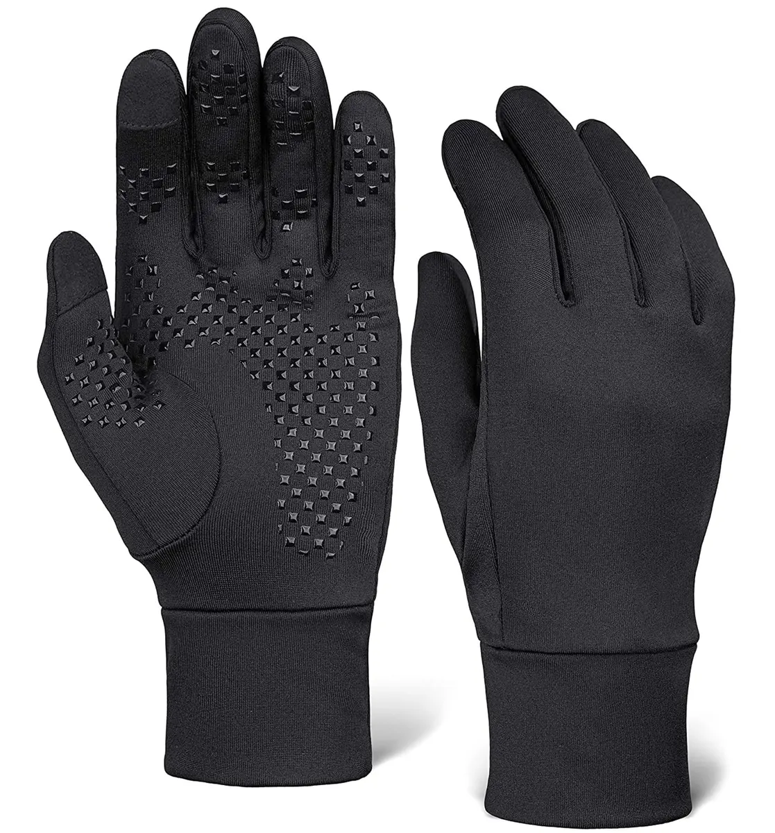 OutdoorEssentials Touchscreen Winter Gloves Black | Unisex Cold Weather Gloves for Men Women - main product image