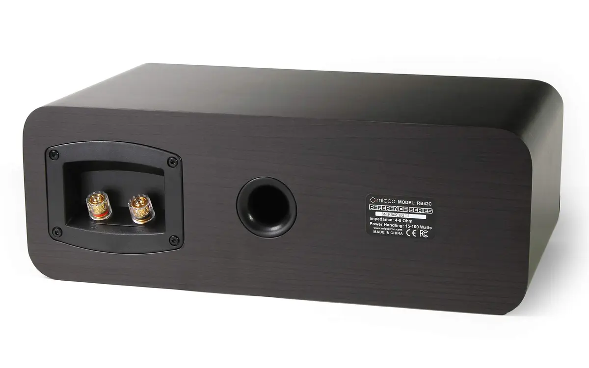 Micca RB42-C Reference 2-Way Passive Center Channel Speaker, Walnut | Robust Bass & Clear Dialog - view 4