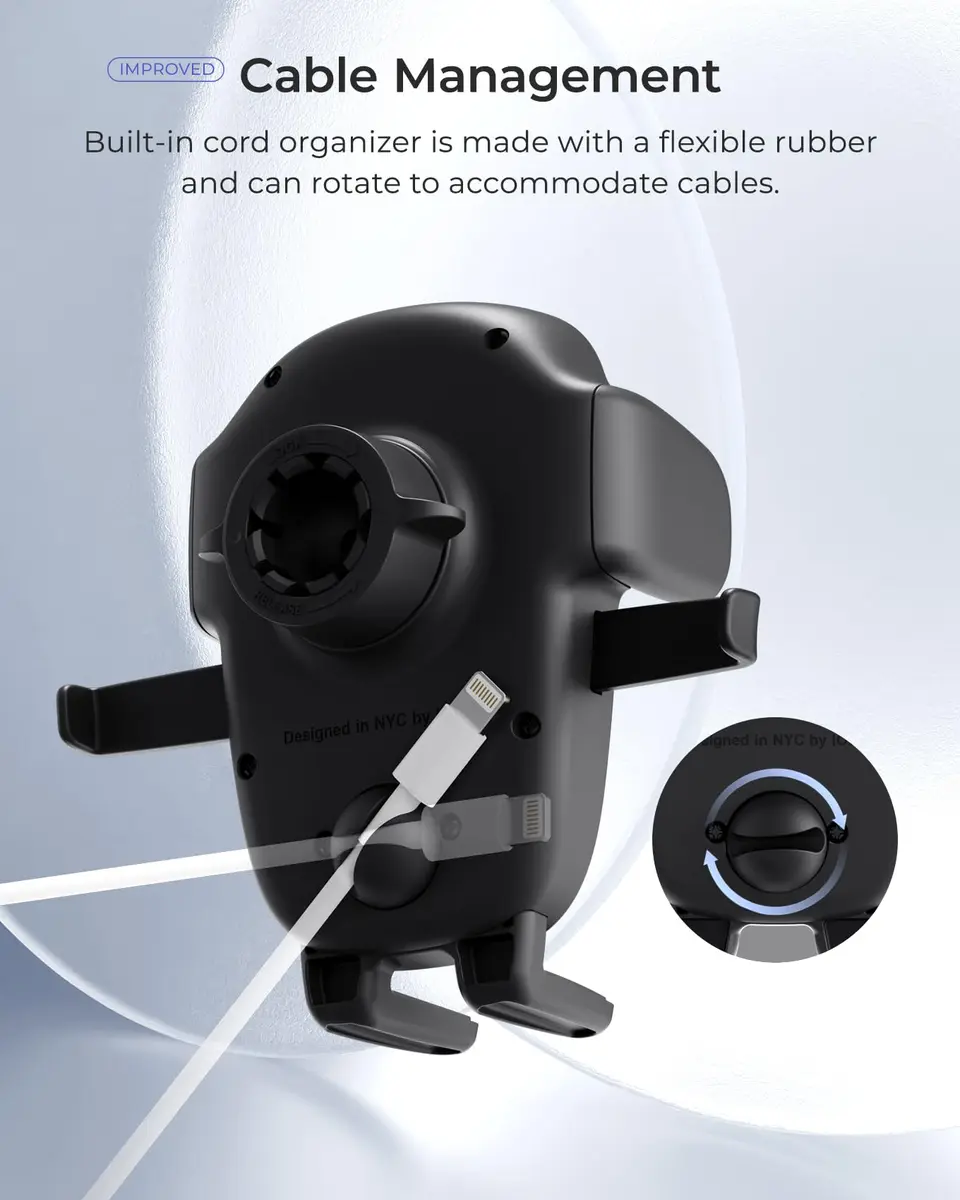 iOttie Easy One Touch Advanced CD Slot Car Phone Mount | Universal Smartphone Holder for iPhone, Samsung, LG, Google Pixel (Black) - view 5