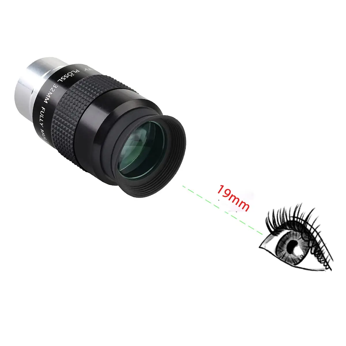 SVBONY SV131 Plossl Eyepiece 32mm | 1.25" Telescope Eyepiece, 19mm Eye Relief for Celestial Observation - view 6