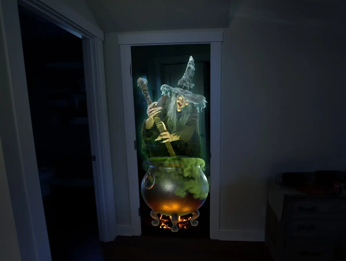 Reaper Brothers Holographic Rear Projection Screen 152.4cm x 101.6cm (60" x 40") | Creates Killer Illusion for Halloween Videos - view 5