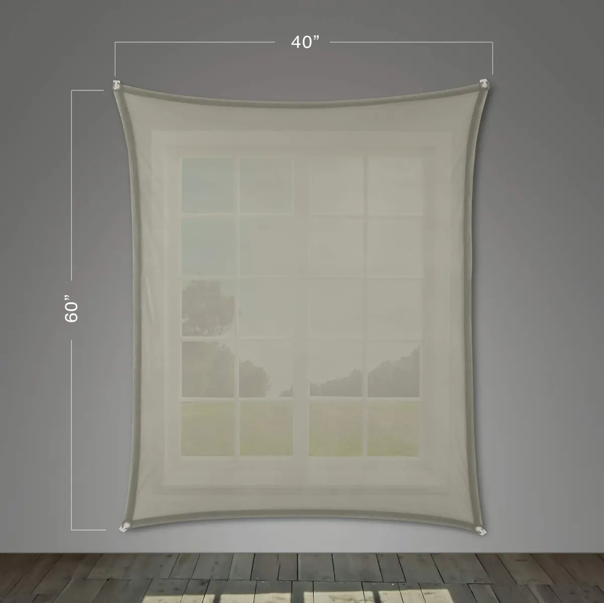 Reaper Brothers Holographic Rear Projection Screen 152.4cm x 101.6cm (60" x 40") | Creates Killer Illusion for Halloween Videos - view 3