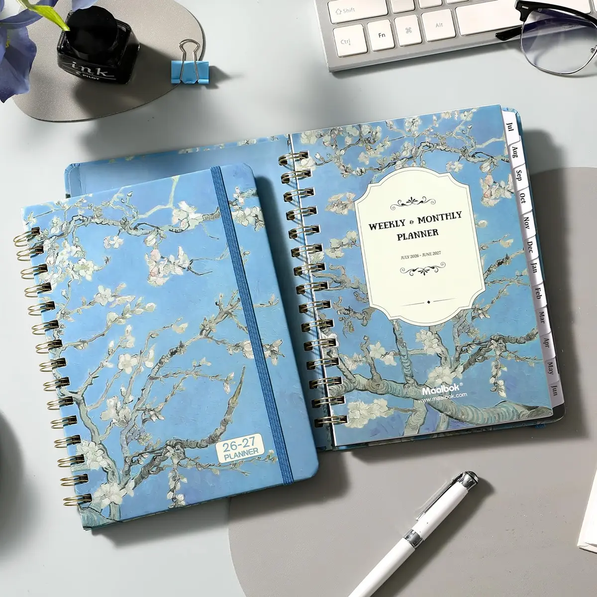 MaaIbok Academic Planner 2026-2027 | July 2026 - June 2027 | 8.5" x 6.4" Hardcover Daily Organizer - view 7