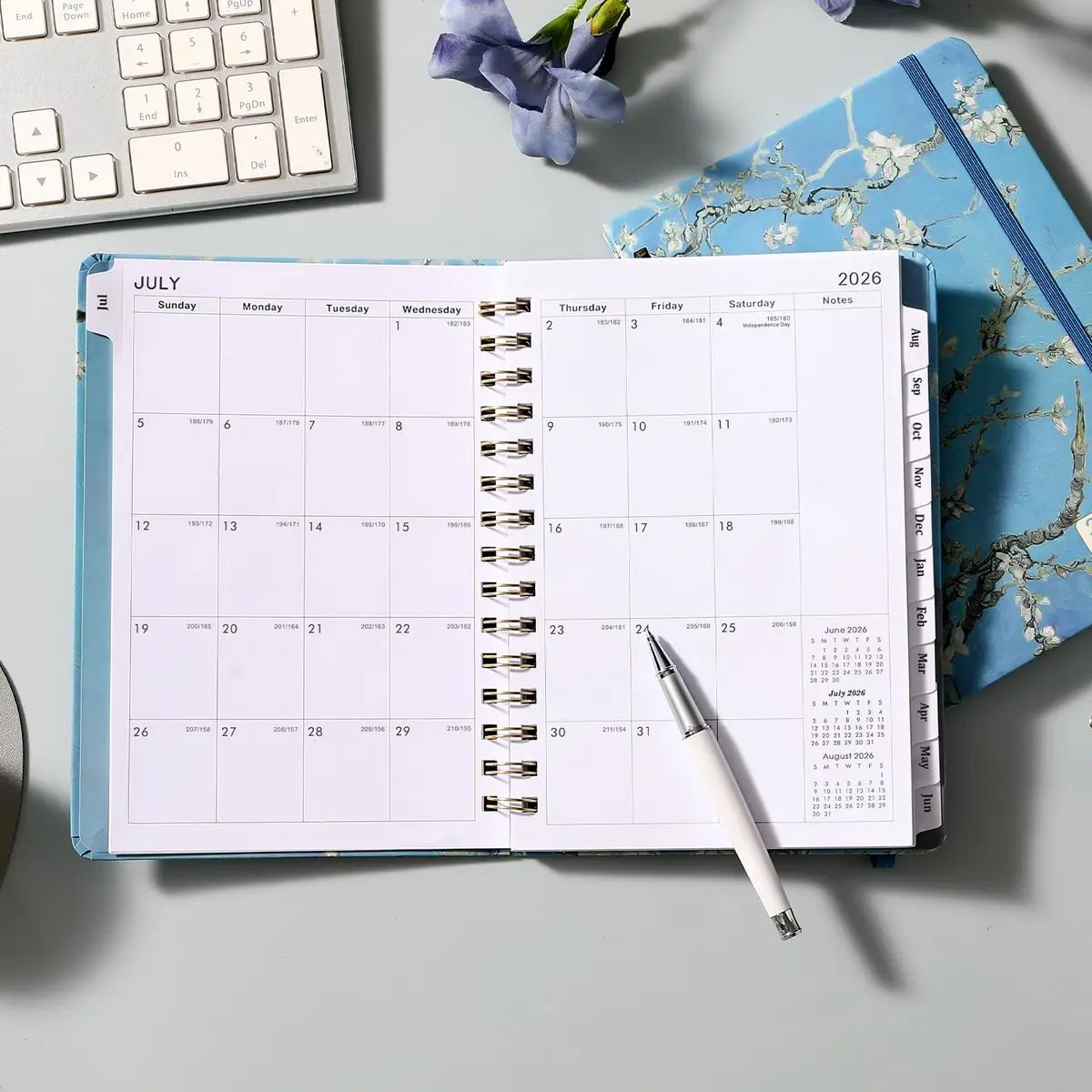 MaaIbok Academic Planner 2026-2027 | July 2026 - June 2027 | 8.5" x 6.4" Hardcover Daily Organizer - view 2