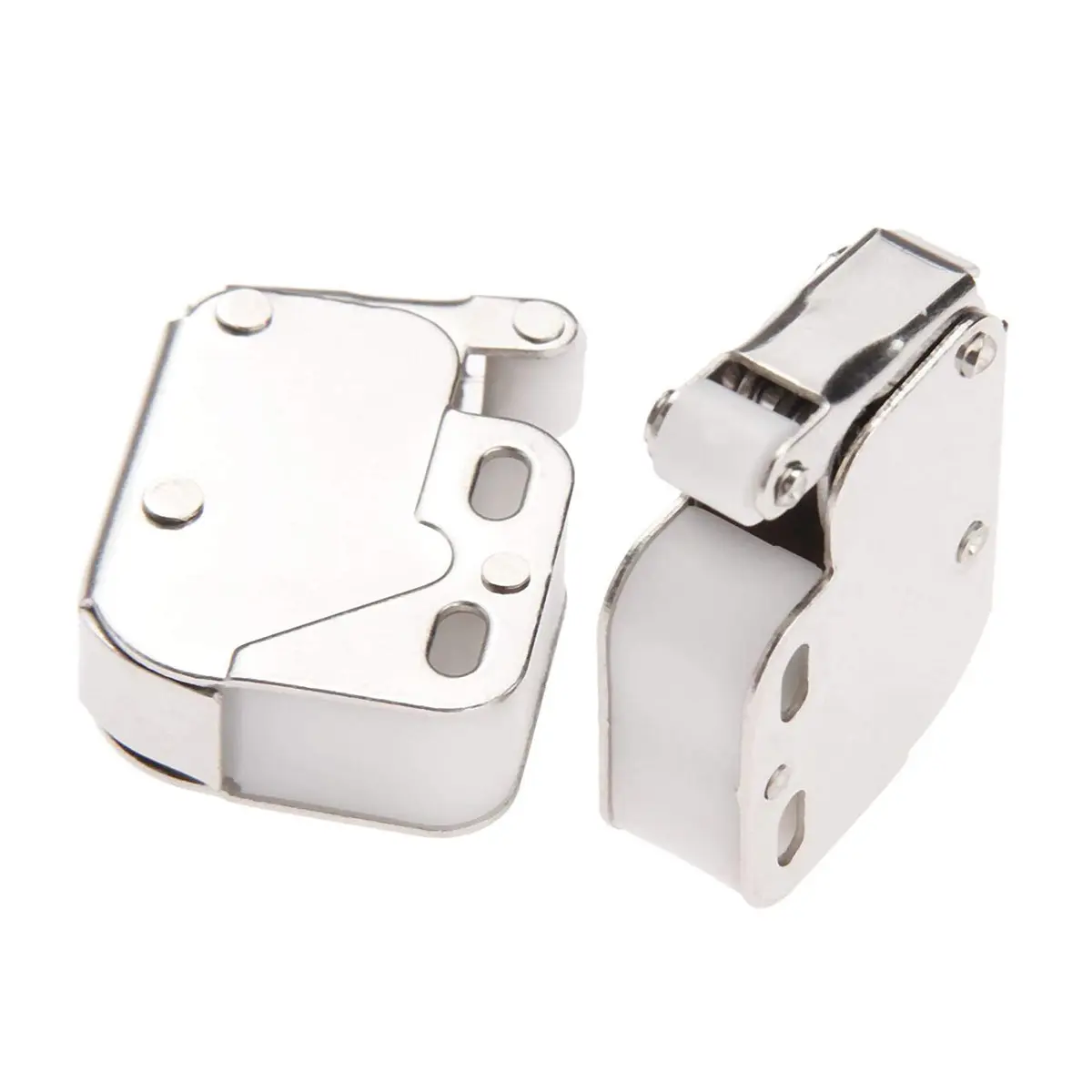 Auto-plaza Spring Loaded Mini Tip Push Catch Lock Set for Cupboard Doors | Caravan & Home Use - view 3