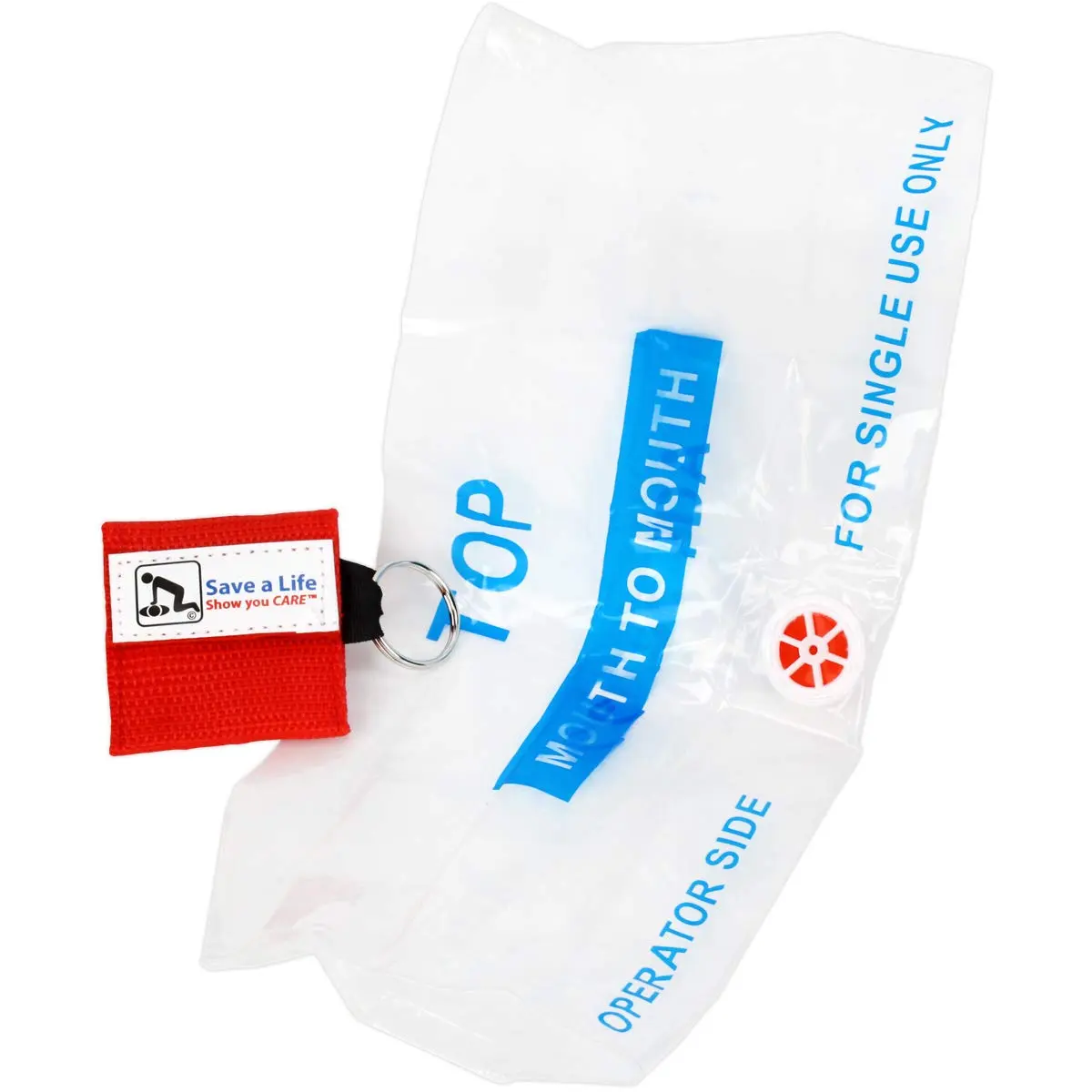 American CPR Rescue Face Shield Keychain Mask, 25-Pack | One Way Valve for CPR & AED Training - view 2