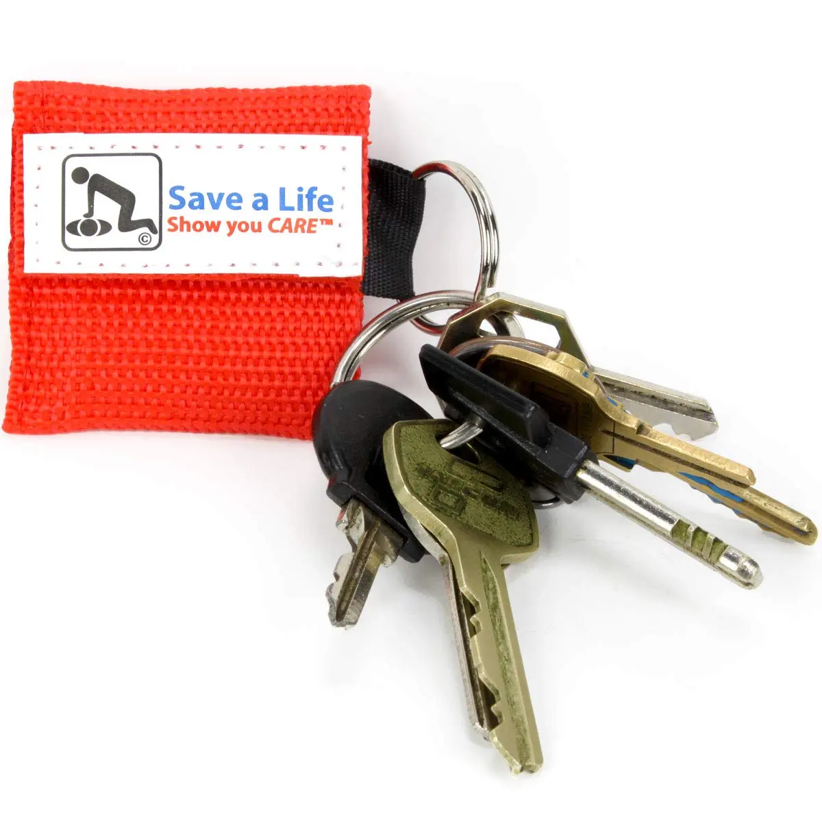 American CPR Rescue Face Shield Keychain Mask, 25-Pack | One Way Valve for CPR & AED Training - view 3