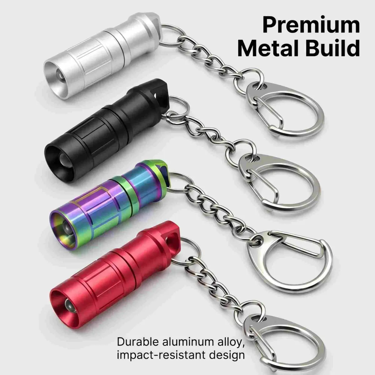 Nitefox e1 Keychain Flashlight 1.3 inch (3.3 cm) | Micro Tiny Light for Everyday Carry - view 7
