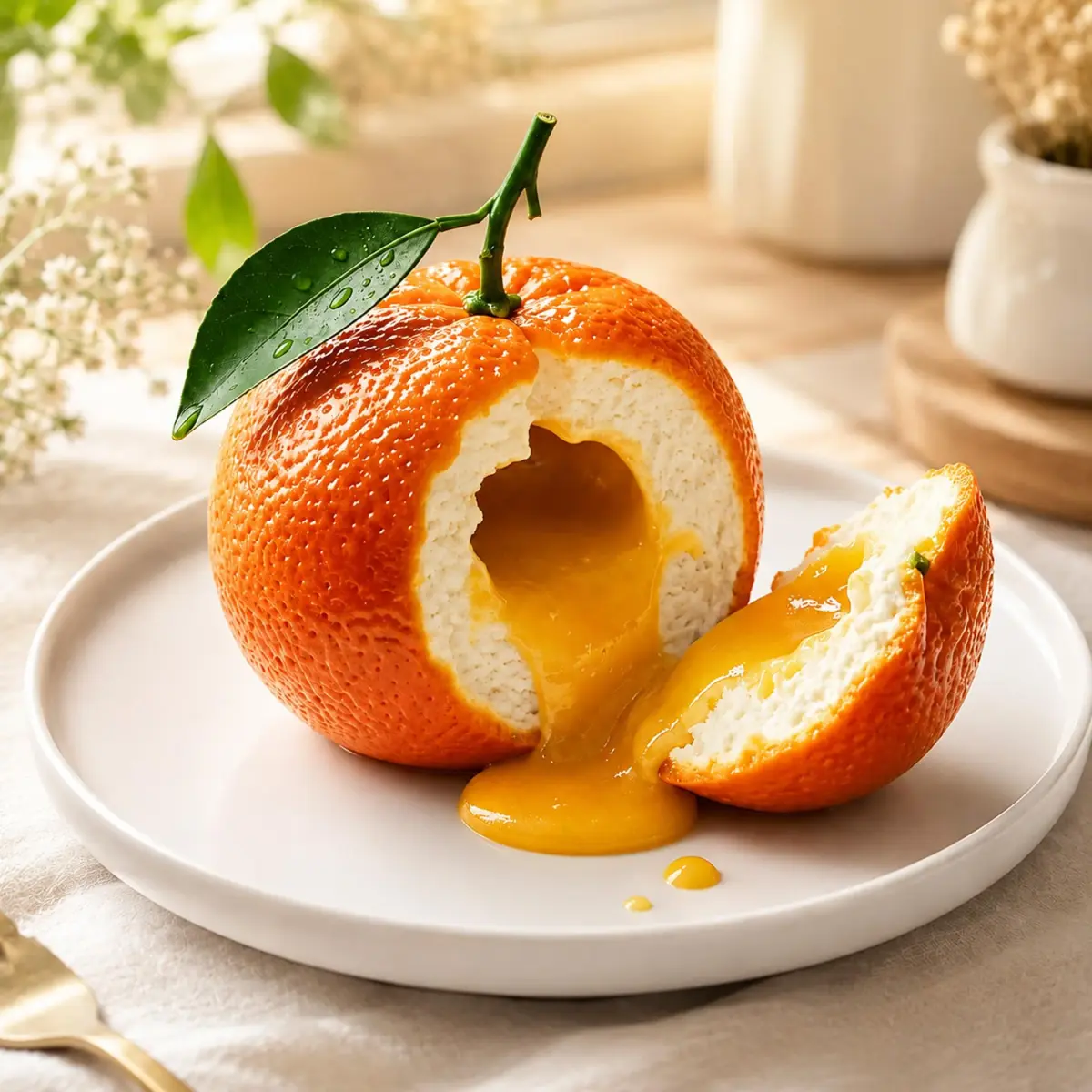 OCPO Kitchen Orange Silicone Mold for Baking Mousse Cake, 8 Cavities | Non-Stick Easy Release Dessert Chocolate Candy Jelly Ice Cream - view 3