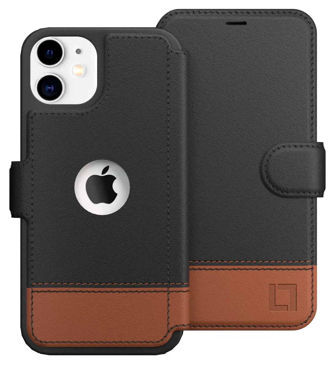 LUPA Legacy Wallet Case for iPhone 11 | Slim Durable Faux Leather Card Holder (6.1 Inch) - main product image