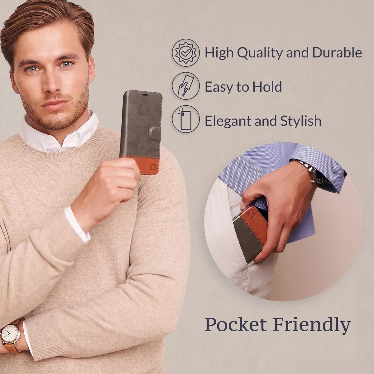 LUPA Legacy Wallet Case for iPhone 11 | Slim Durable Faux Leather Card Holder (6.1 Inch) - view 6