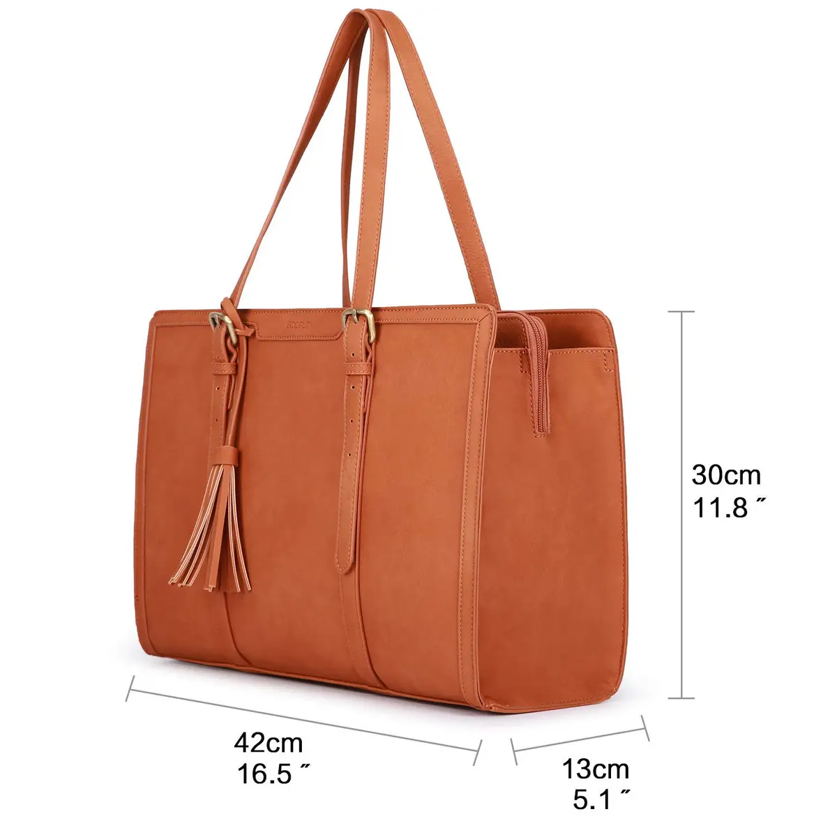 ECOSUSI Laptop Bag for Women 15.6 Inch | Large Capacity with 3 Compartments - view 7
