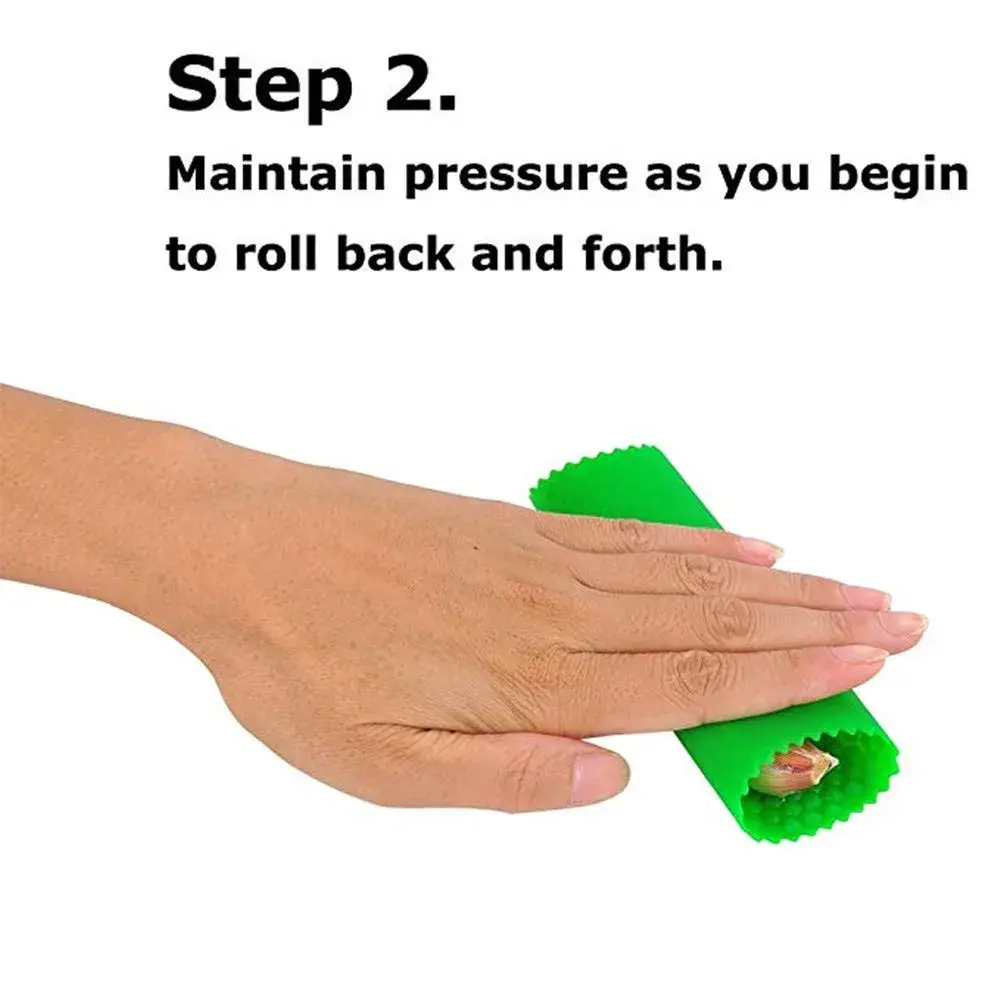 Sinnsally Silicone Garlic Peeler Roller Keeper 5.5 inches (1.4 inches Width) | Easy Quick Garlic Skin Remover - view 3