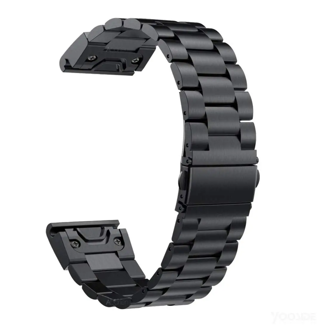 Abanen Stainless Steel Watch Band for Garmin Fenix 8/Tactix 8 51mm, Quick Fit 26mm Metal Wrist Strap | Black, Adjustable - view 3