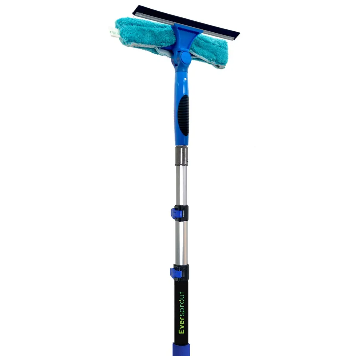 EVERSPROUT Swivel Squeegee & Microfiber Window Scrubber 1.5-3ft Pole | 7-Angle Swivel for Streak-Free Glass - main product image