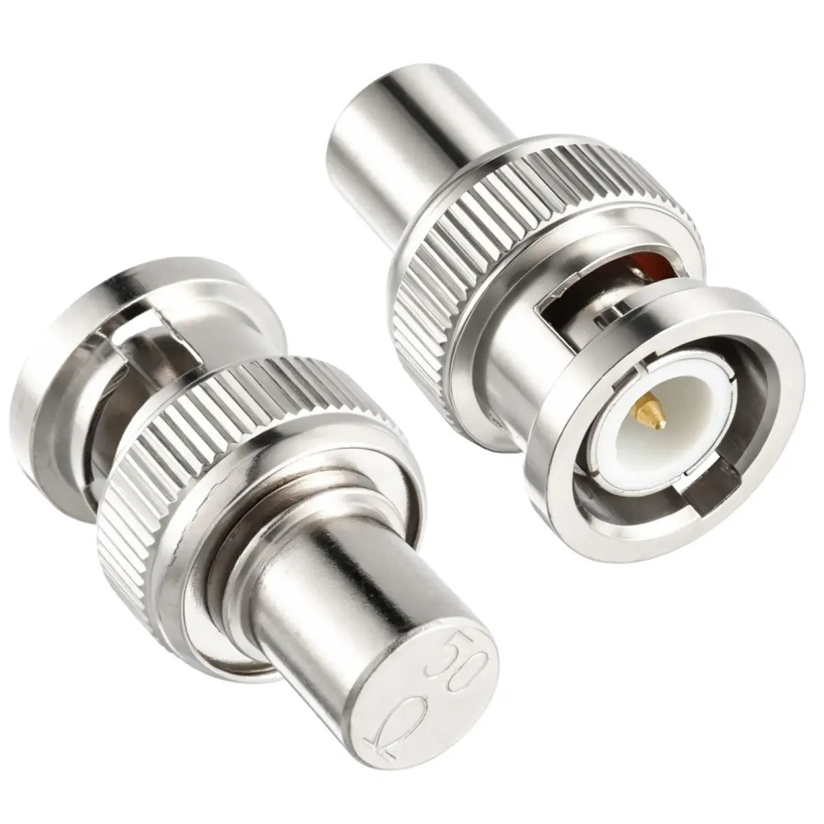 RFAdapter BNC Terminator 50 Ohm Male Cap 2-Pack | Seals Unused Ports - main product image