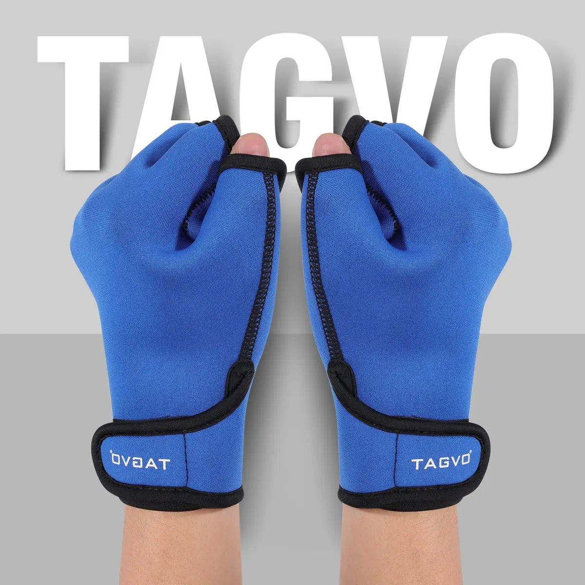 TAGVO Aquatic Gloves for Upper Body Resistance | Water Resistance Training Gloves for Men Women & Kids - view 2