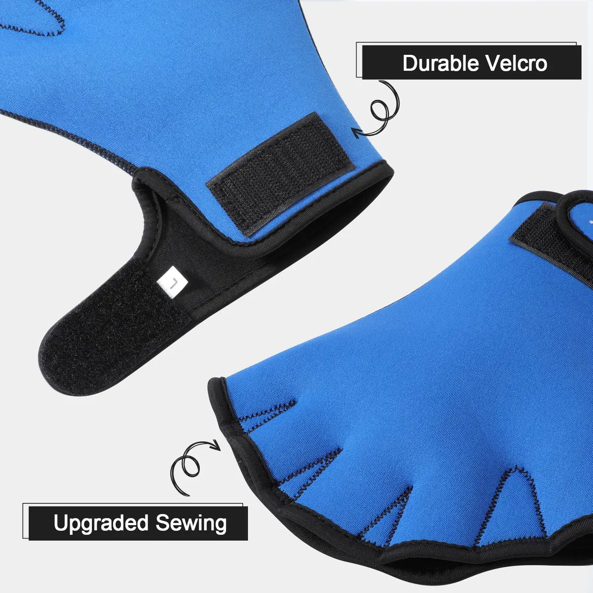 TAGVO Aquatic Gloves for Upper Body Resistance | Water Resistance Training Gloves for Men Women & Kids - view 3