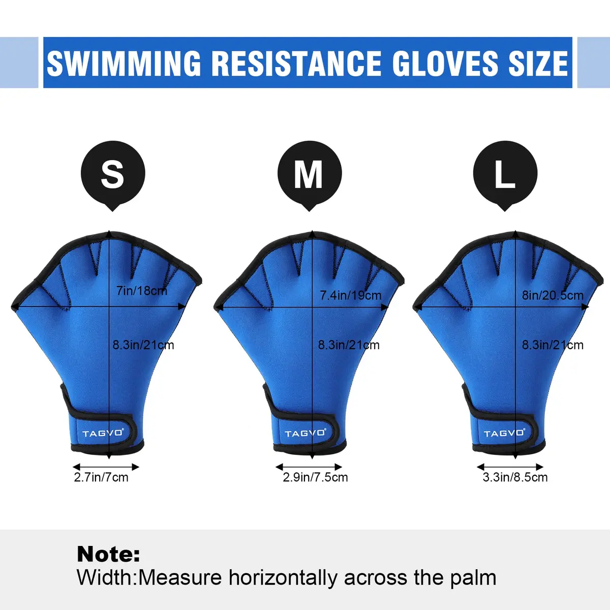 TAGVO Aquatic Gloves for Upper Body Resistance | Water Resistance Training Gloves for Men Women & Kids - view 4