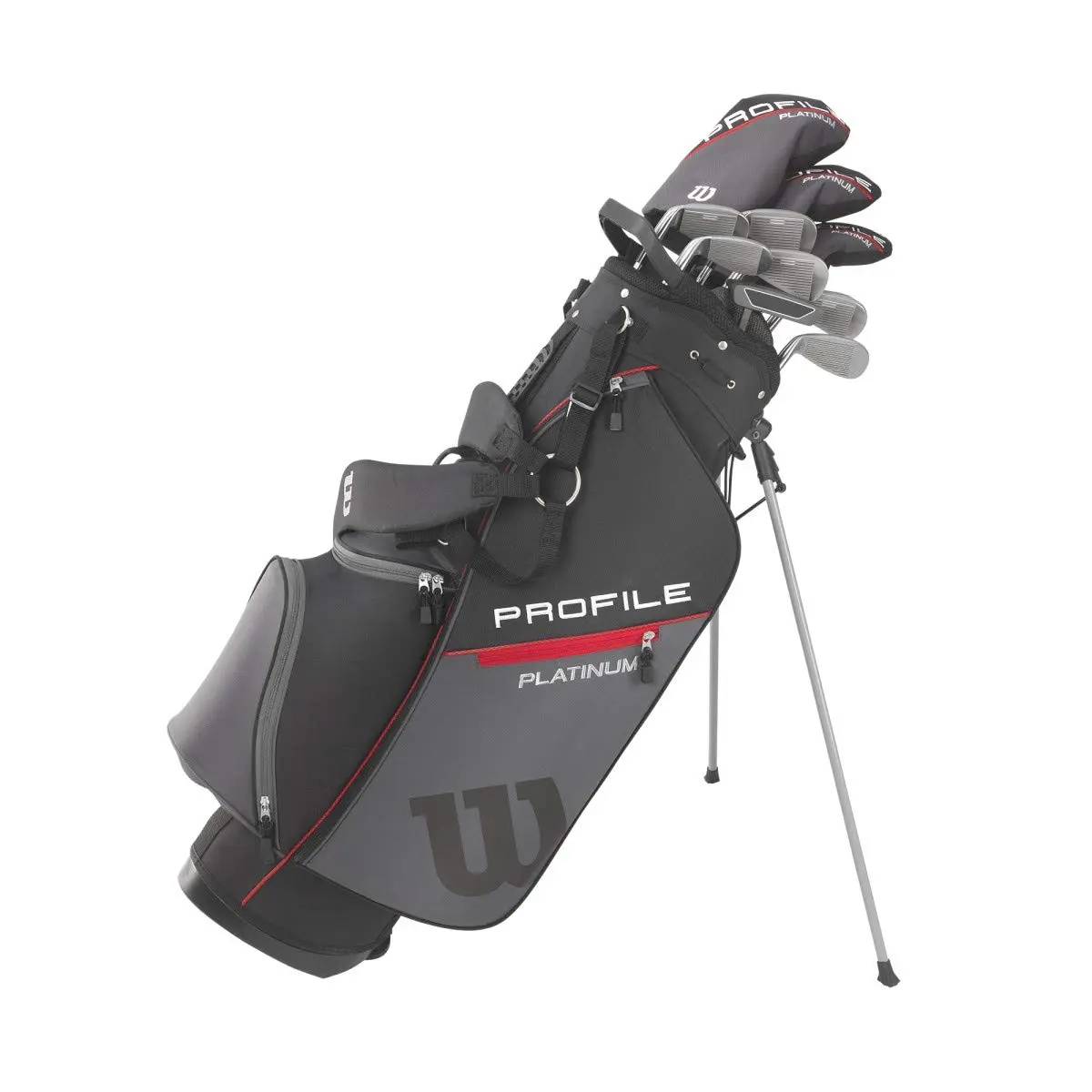 Wilson Golf Profile Platinum Package Set Men's Right Handed Tall Carry | 10-Club Golf Set with Stand Bag - main product image