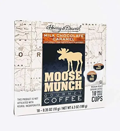 Harry & David Moose Munch Gourmet Coffee 18 Single Serve Cups | Arabica, Milk Chocolate Caramel Flavor, Medium Roast, 18 Count - view 2