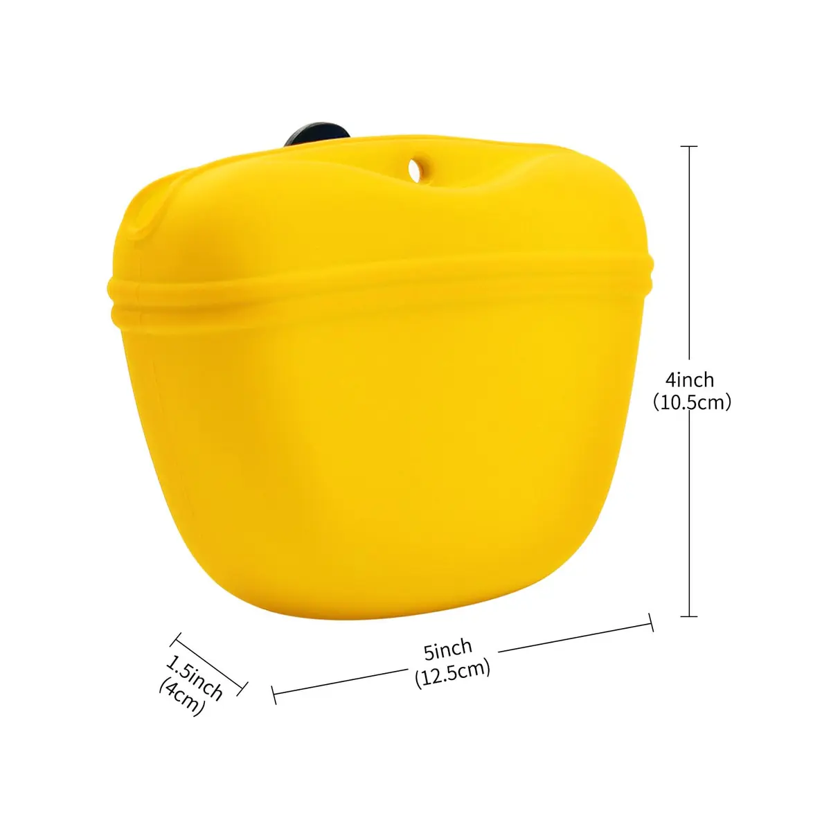 AUDWUD Silicone Dog Treat Pouch with Clicker & Magnetic Closure | Portable Training Container for Dogs - view 5