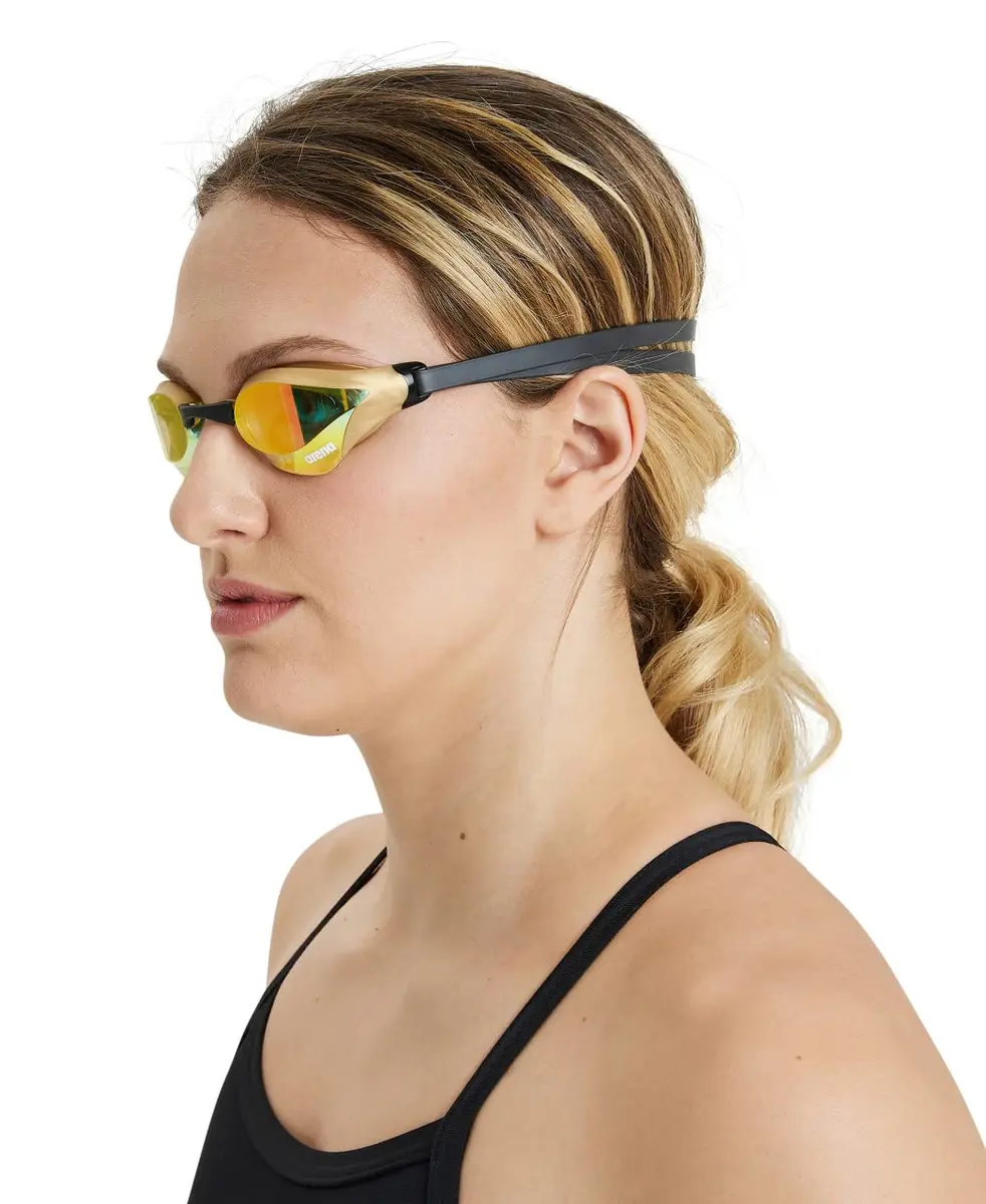 ARENA Cobra Core Swipe Mirror Racing Swim Goggles | FINA Approved Anti-Fog, UV Protection, Hydrodynamic Low-Profile Lenses - view 4