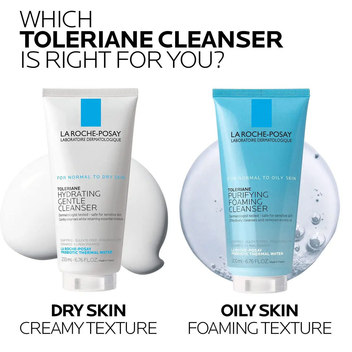 La Roche-Posay Toleriane Hydrating Gentle Facial Cleanser 200ml (6.76 Fl Oz) | Dermatologist Tested for Sensitive Skin - view 7