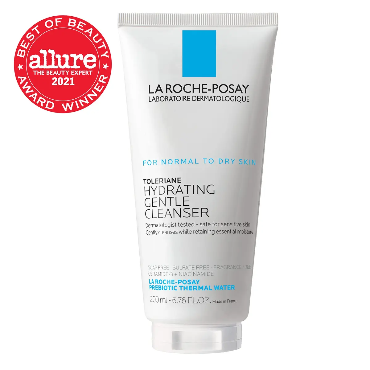 La Roche-Posay Toleriane Hydrating Gentle Facial Cleanser 200ml (6.76 Fl Oz) | Dermatologist Tested for Sensitive Skin - view 8