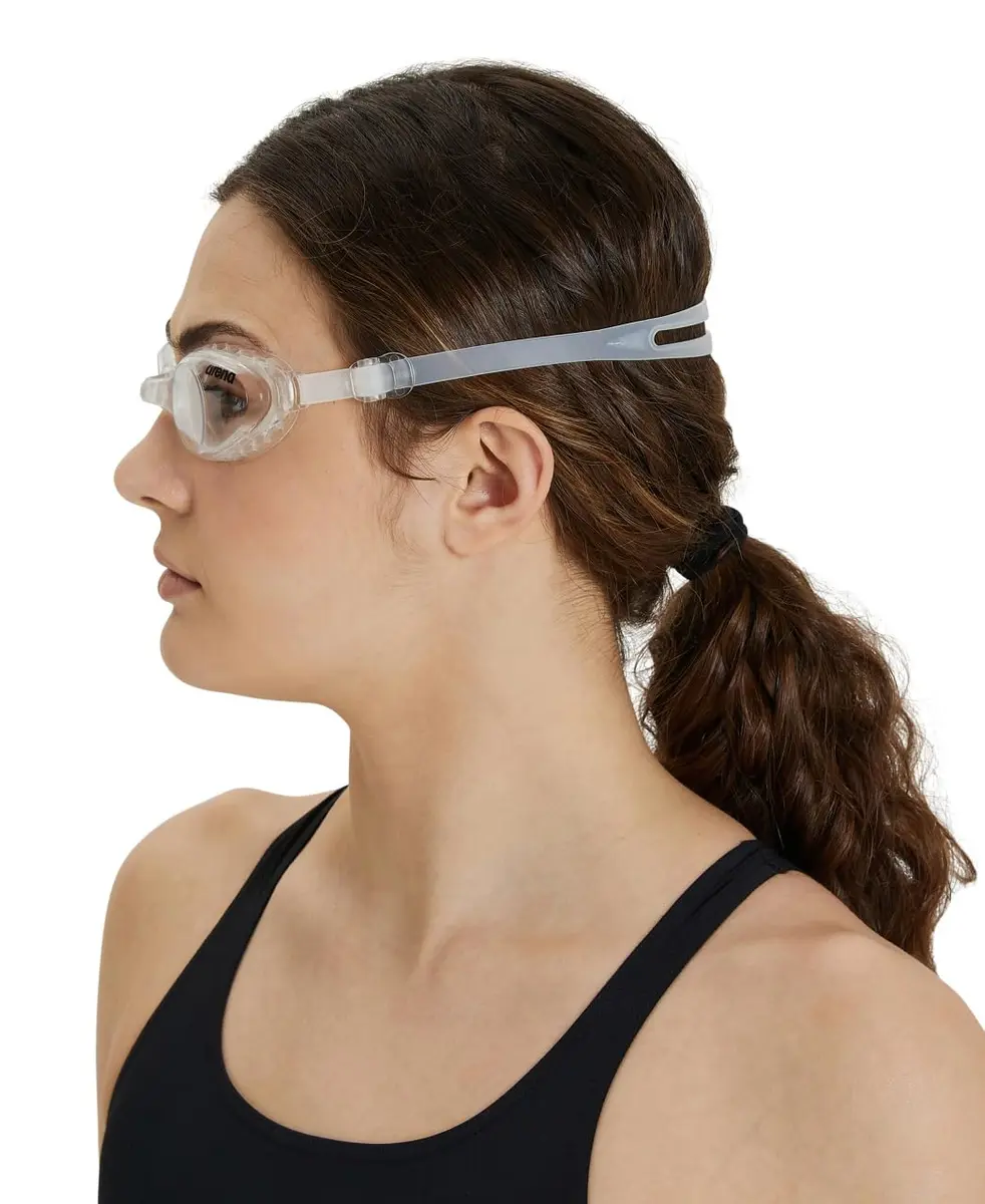 ARENA Unisex Air-Soft Anti-Fog Swim Goggles Smoked/White | Superior Comfort & Air Seals Technology - view 5