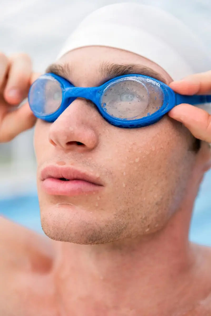 ARENA Unisex Air-Soft Anti-Fog Swim Goggles Smoked/White | Superior Comfort & Air Seals Technology - view 7