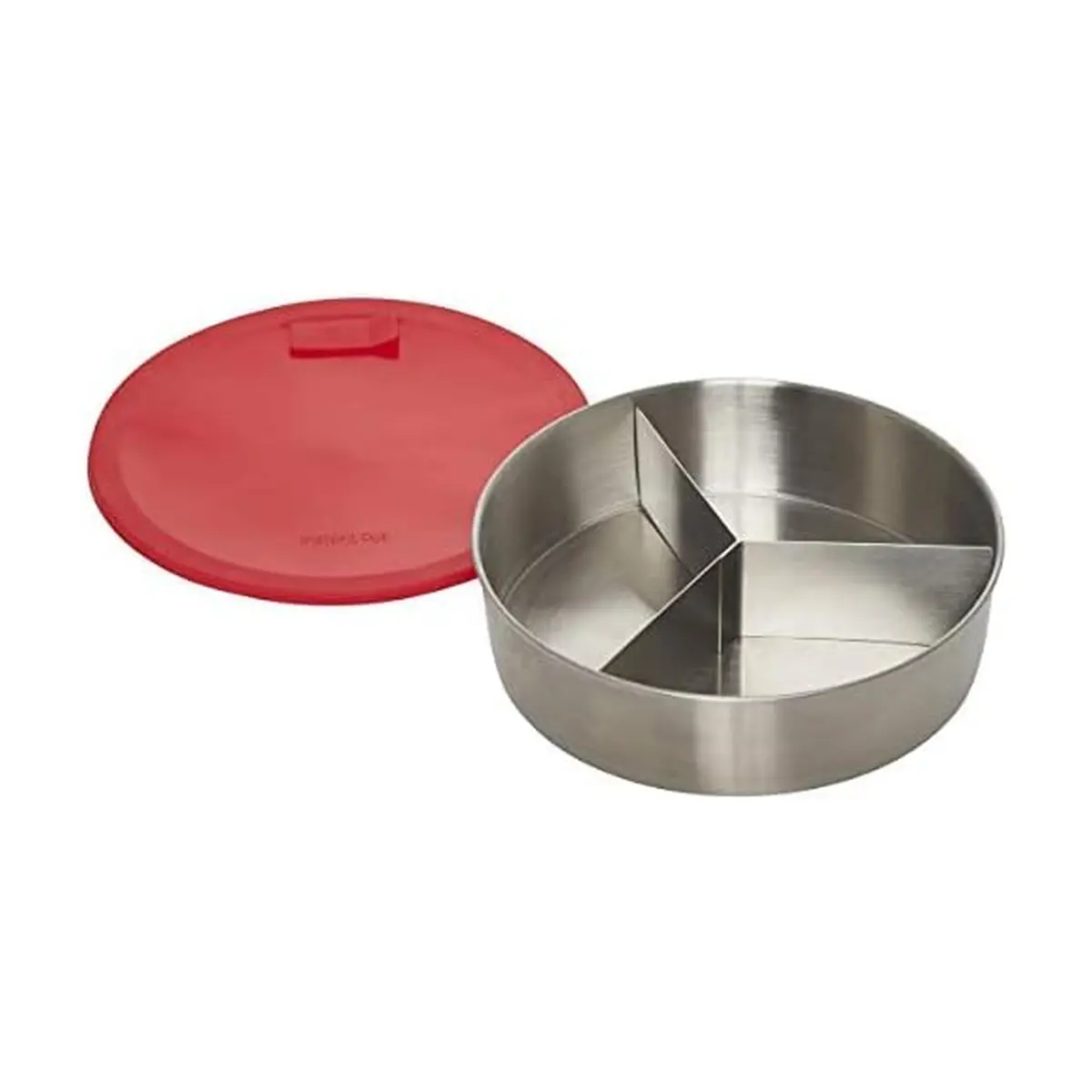 Instant Pot Round Nonstick Cook/Bake Pan with Lid & Divider | 7" 32oz Compatible with 6 & 8 Quart - main product image