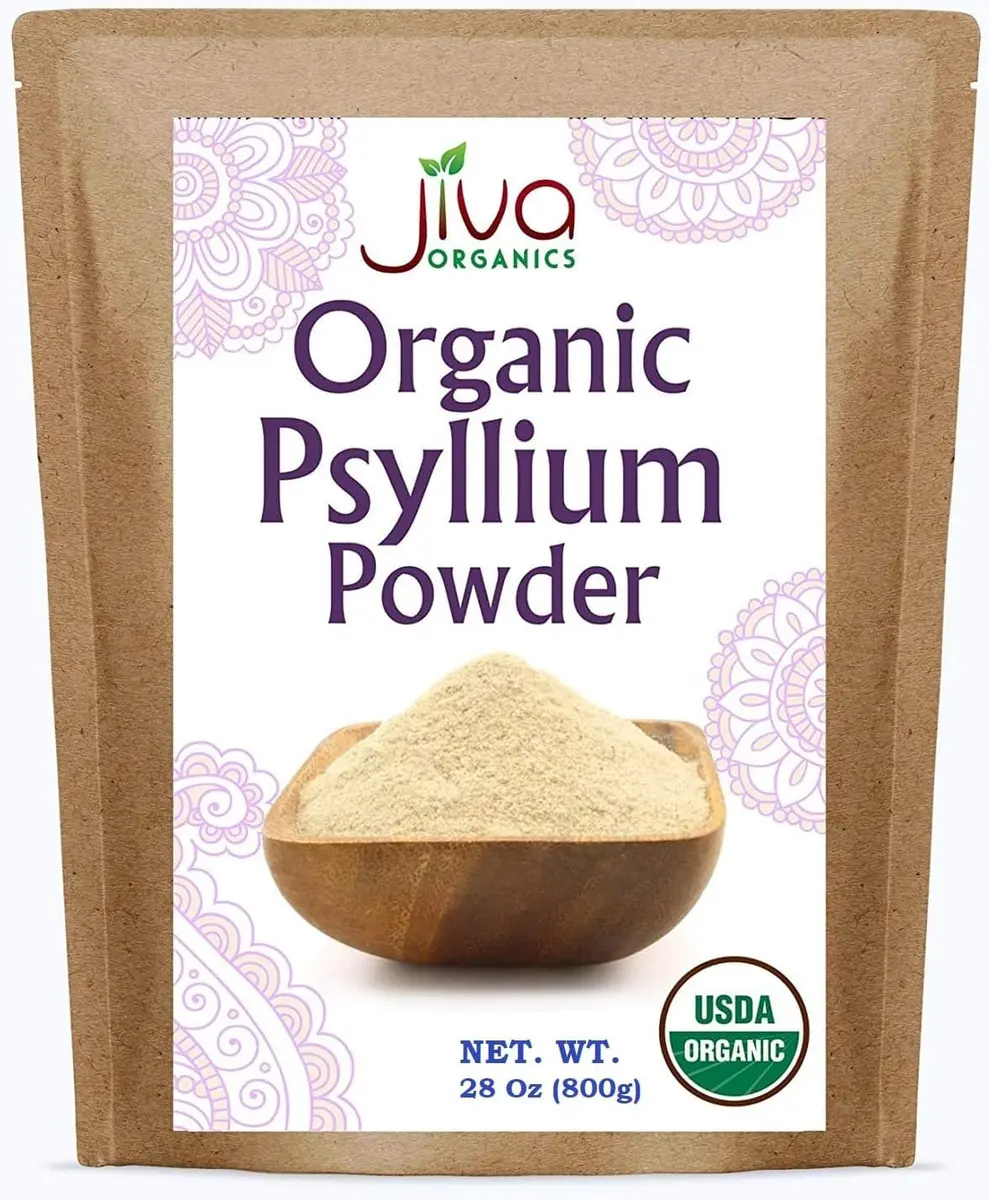 Jiva Organics Psyllium Husk Powder 1.75 lb | Gluten-Free, Organic, Keto Friendly Digestive Fiber - main product image
