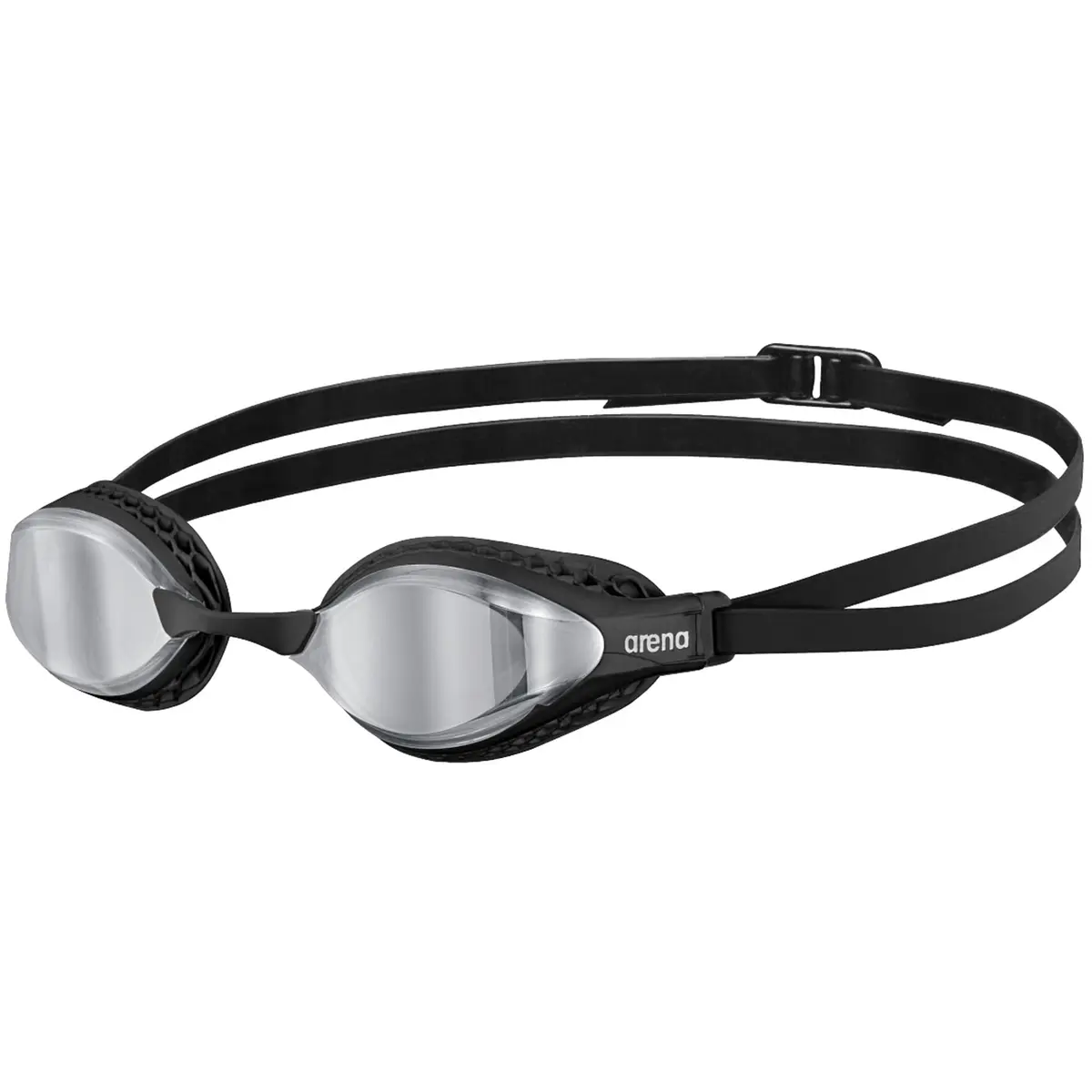 ARENA Unisex Adult Air-Speed Anti-Fog Racing Swim Goggles Silver/Black | FINA Approved Comfort - main product image