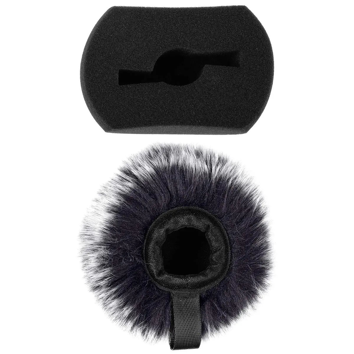 ChromLives Microphone Windscreen & Foam Cover 2-Pack for Zoom H5 H6 | Furry & Foam Wind Muff Set - view 3