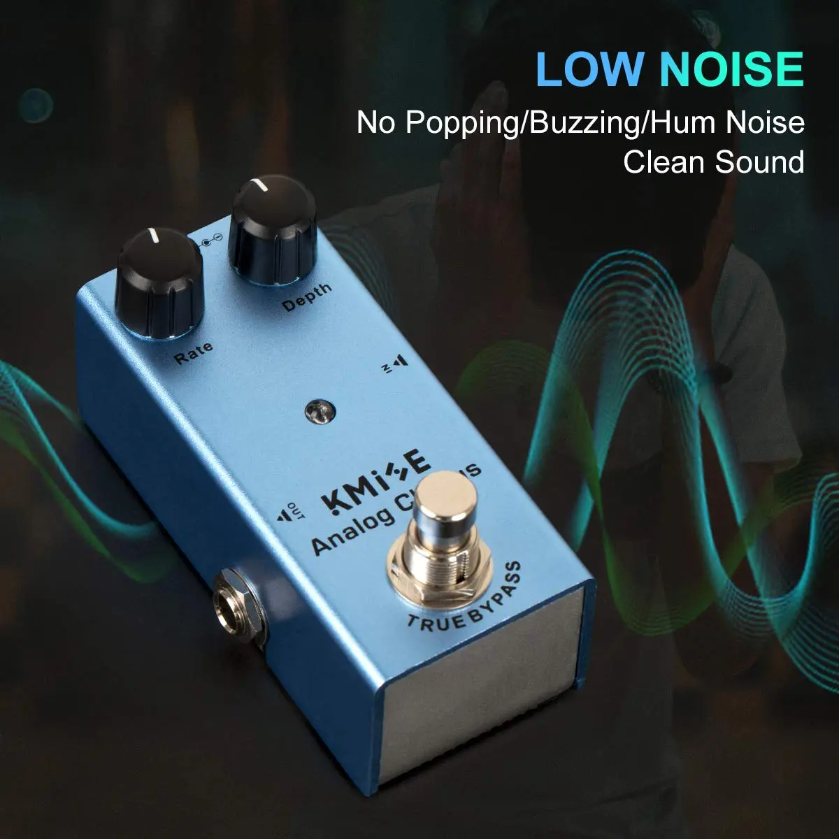 lotmusic Analog Chorus Electric Guitar Effects Pedal 9V | Warm, Quiet, Portable Effect - view 3